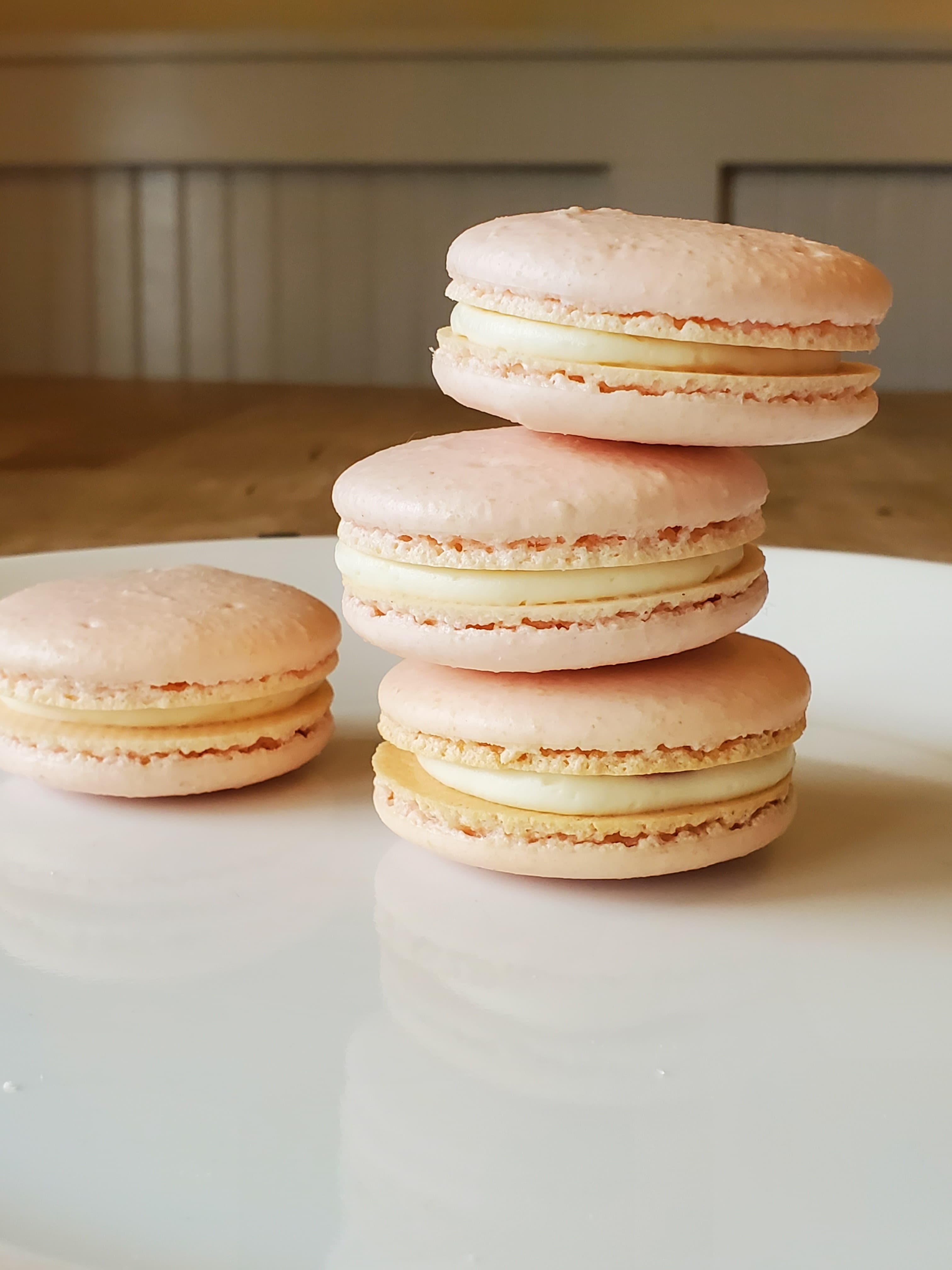 Strawberry Cream Macarons